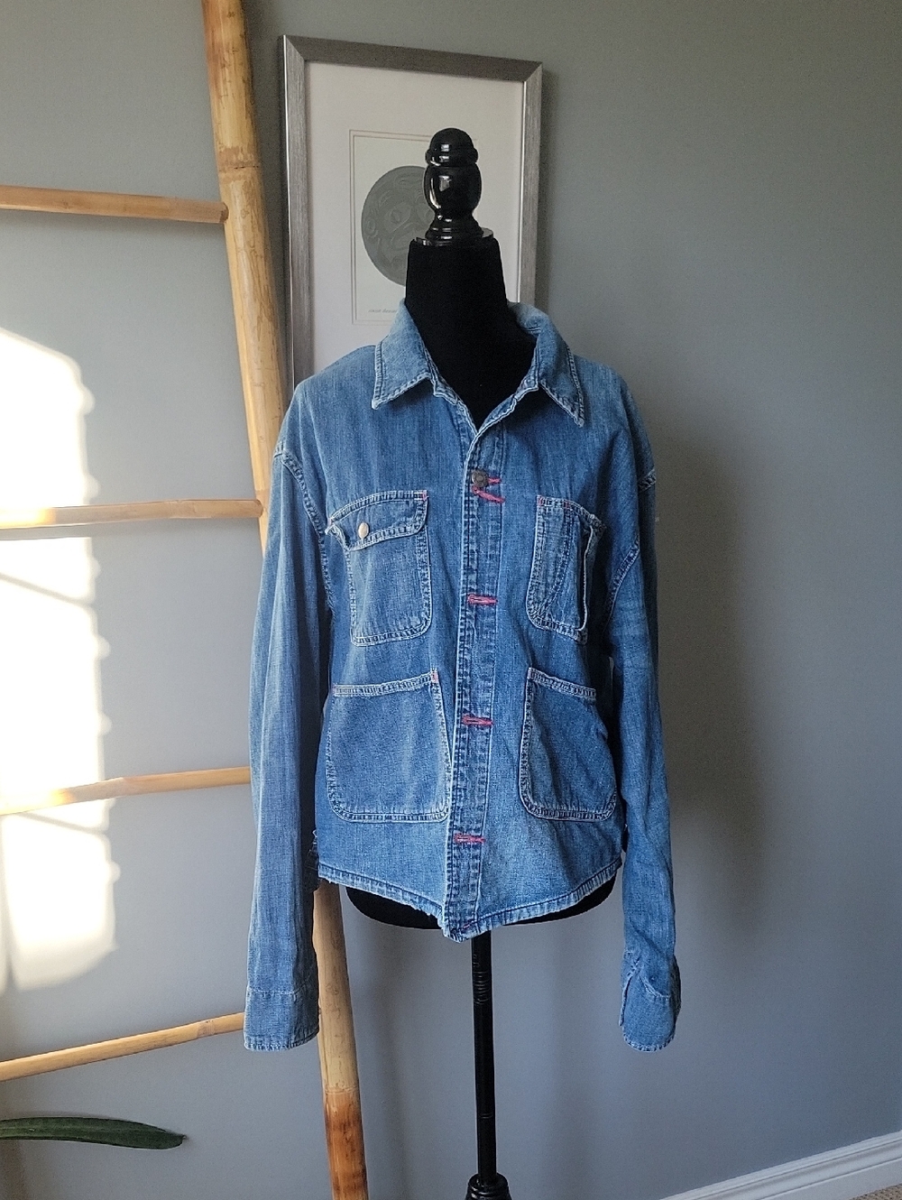 TNA Denim Chore Jacket with Branded Patch